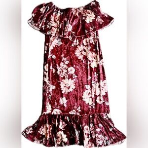 Lularoe Floral Off-Shoulder CiCi Dress